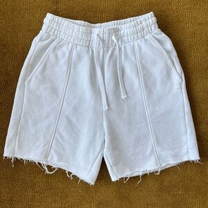 TNA White Sweat Shorts